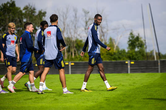 Alexander Isak of the Swedish national football team