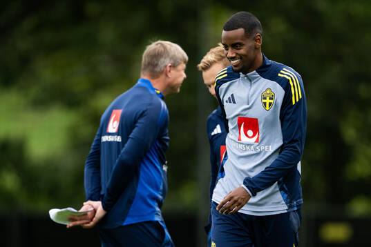 Alexander Isak of the Swedish national football team