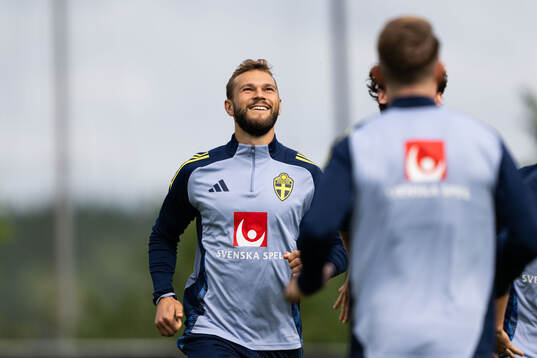 Jesper Karlström of the Swedish national football team