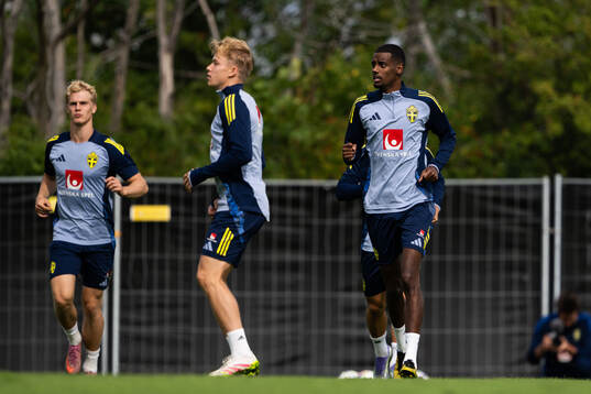 Alexander Isak of the Swedish national football team