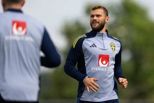 Jesper Karlström of the Swedish national football team