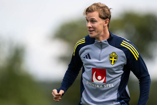 Emil Krafth of the Swedish national football team