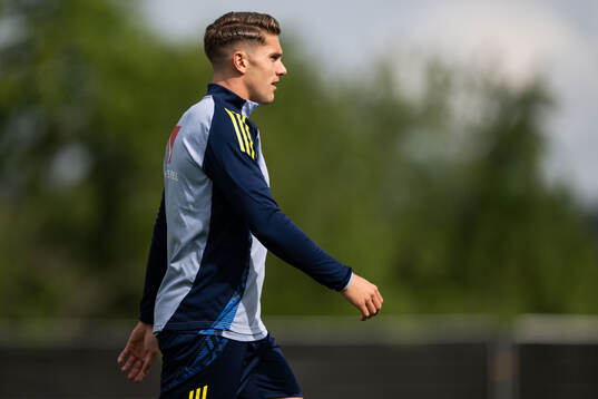 Viktor Gyökeres of the Swedish national football team
