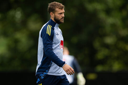 Jesper Karlström of the Swedish national football team