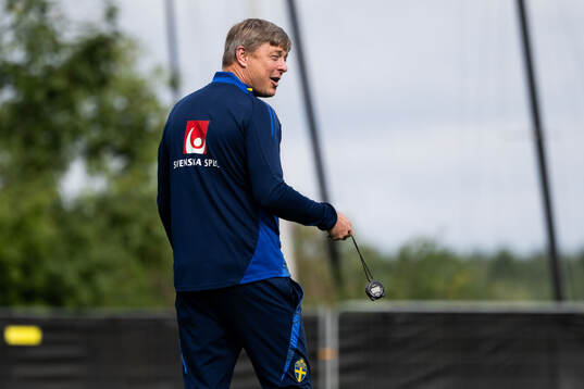 Head coach Jon Dahl Tomasson of the Swedish national