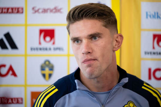 Viktor Gyökeres of the Swedish national football team in