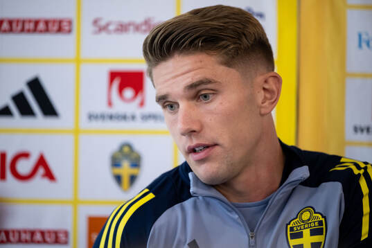 Viktor Gyökeres of the Swedish national football team in