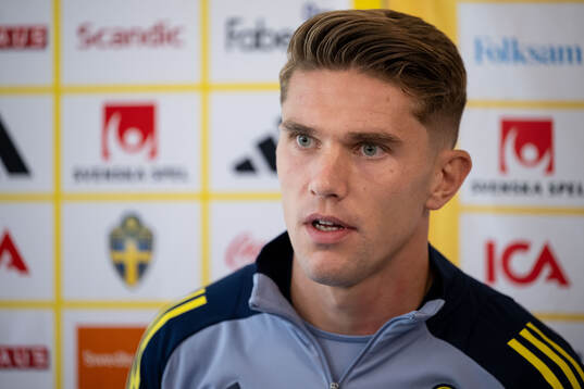 Viktor Gyökeres of the Swedish national football team in