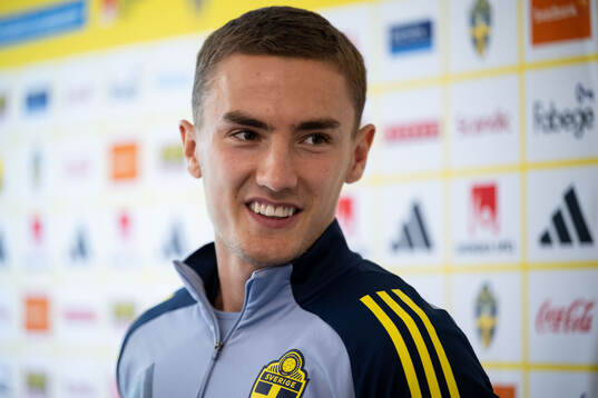 Gustaf Lagerbielke of the Swedish national football team in