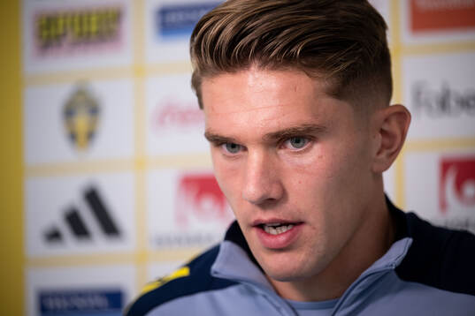 Viktor Gyökeres of the Swedish national football team in
