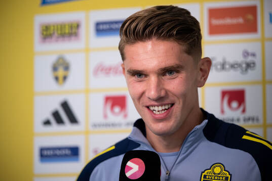 Viktor Gyökeres of the Swedish national football team in