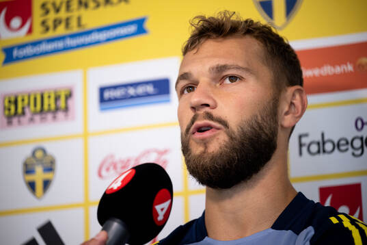 Jesper Karlström of the Swedish national football team in