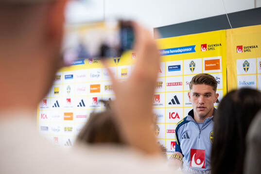 Viktor Gyökeres of the Swedish national football team in