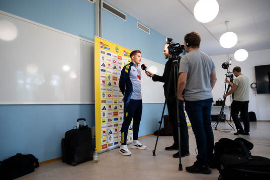 Viktor Gyökeres of the Swedish national football team in