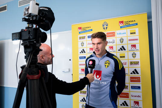 Viktor Gyökeres of the Swedish national football team in