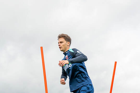 Felix Horn Myhre of the Norwegian national football team