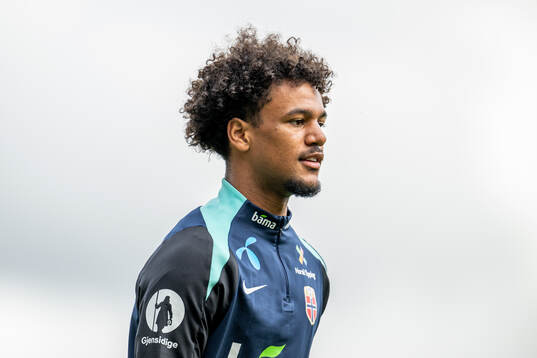 Oscar Bobb of the Norwegian national football team