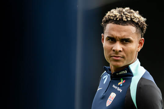 Antonio Nusa of the Norwegian national football team