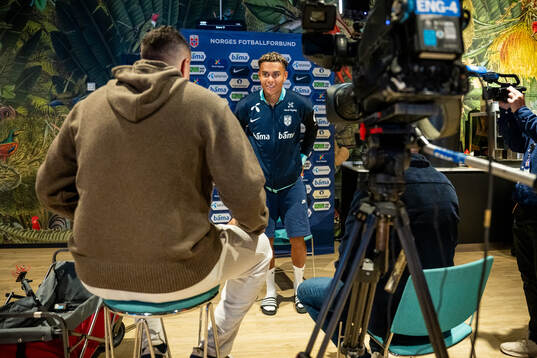 Antonio Nusa of the Norwegian national football team