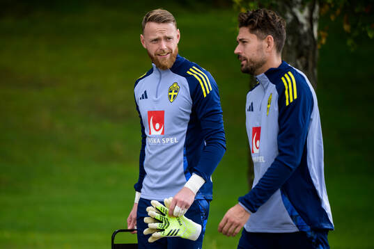 Goalkeeper Viktor Johansson and Goalkeeper Kristoffer