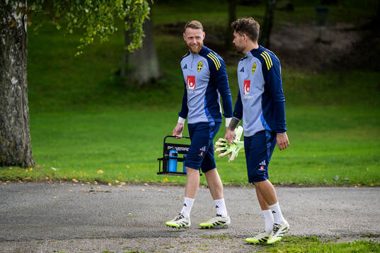Goalkeeper Viktor Johansson and Goalkeeper Kristoffer