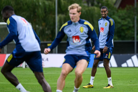 Alexander Isak of the Swedish men's football national team