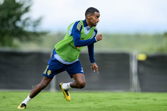 Alexander Isak of the Swedish men's football national team