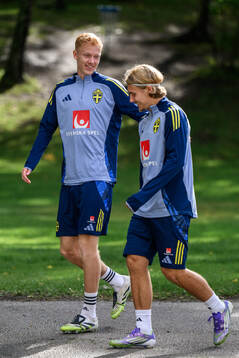 Hugo Larsson and Sebastian Nanasi of the Swedish men's