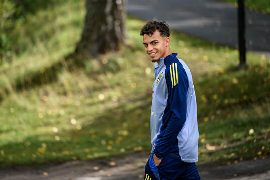 Yasin Ayari of the Swedish men's football national team at