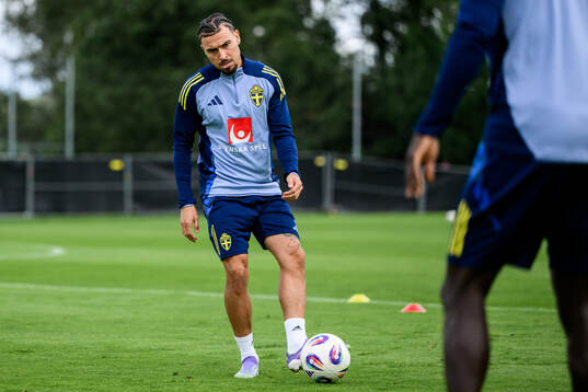 Jordan Larsson of the Swedish men's football national team