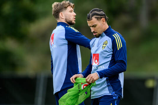 Anton Salétros and Jordan Larsson of the Swedish men's