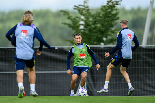 Jordan Larsson of the Swedish men's football national team