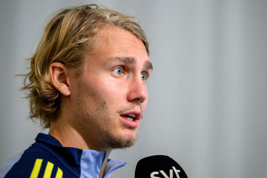 Sebastian Nanasi of the Swedish men's football national team