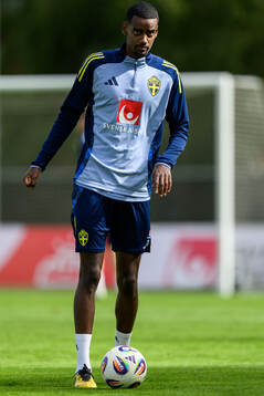 Alexander Isak of the Swedish men's football national team