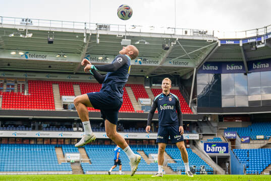 Leo Østigård and Andreas Hanche-Olsen of the Norwegian