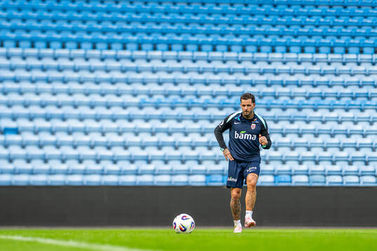 Aron Bizet Dønnum of the Norwegian national football team
