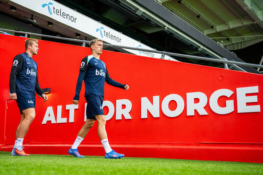 Aune Heggebø and Marcus Holmgren Pedersen of the Norwegian