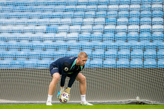 Goalkeeper Egil Selvik of the Norwegian national football