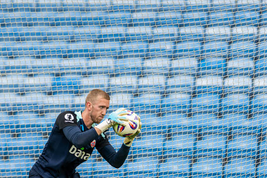 Goalkeeper Egil Selvik of the Norwegian national football