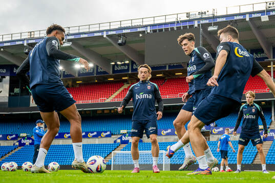 Antonio Nusa, Patrick Berg and Tobias Guddal of the