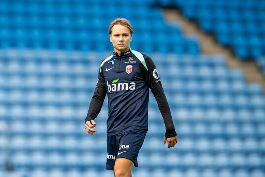 Andreas Schjelderup of the Norwegian national football team
