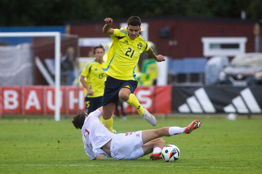 Milian Öberg of Sweden and Julius Lucena of Denmark