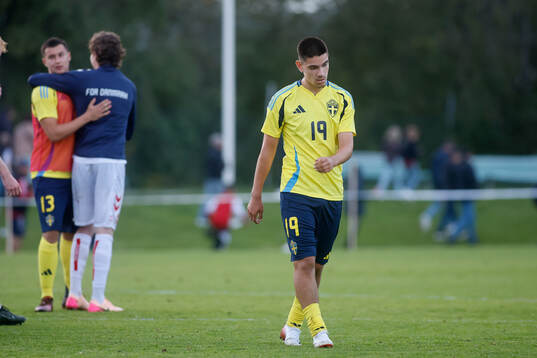 Samuel Ramos of Sweden looks dejected