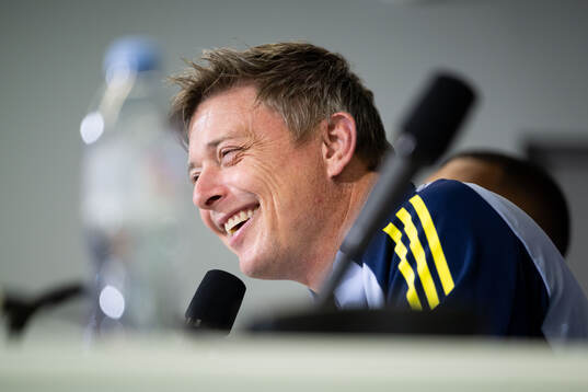 Head coach Jon Dahl Tomasson of the Swedish national