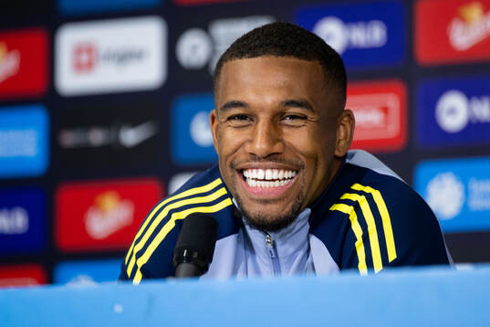 Isak Hien of the Swedish national football team