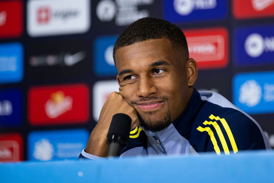 Isak Hien of the Swedish national football team