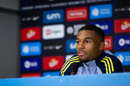 Isak Hien of the Swedish national football team