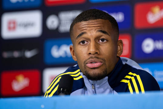 Isak Hien of the Swedish national football team