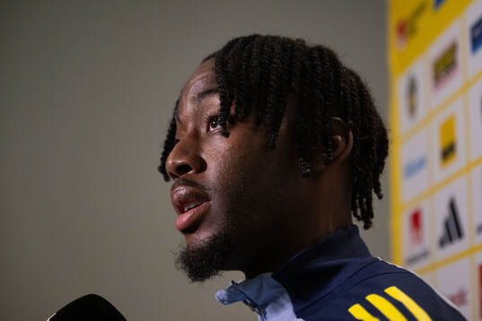 Anthony Elanga of the Swedish national football team in