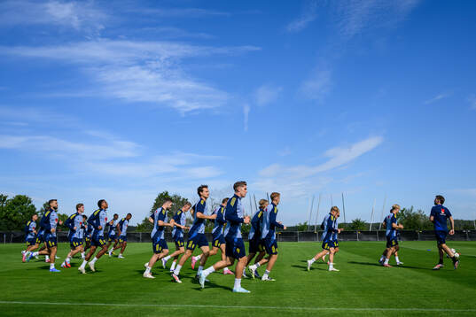 Bläddra bland fler bilder av Football, FIFA World Cup Qualifier, Sweden, Training